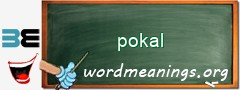 WordMeaning blackboard for pokal
